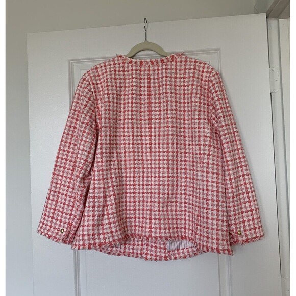Talbots Pink and White Blazer - Picture 6 of 14